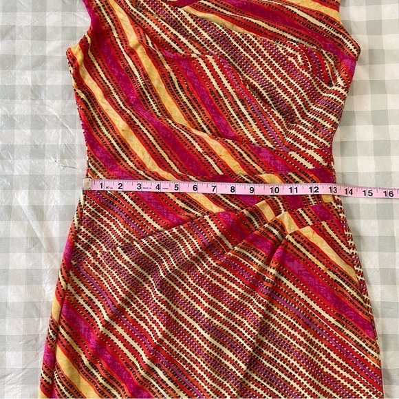 RALPH Lauren gorgeous flattering dress pink yellow summer spring contemporary 4 - Picture 9 of 14